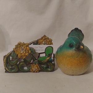 Vintage Enamel Metal Card holder